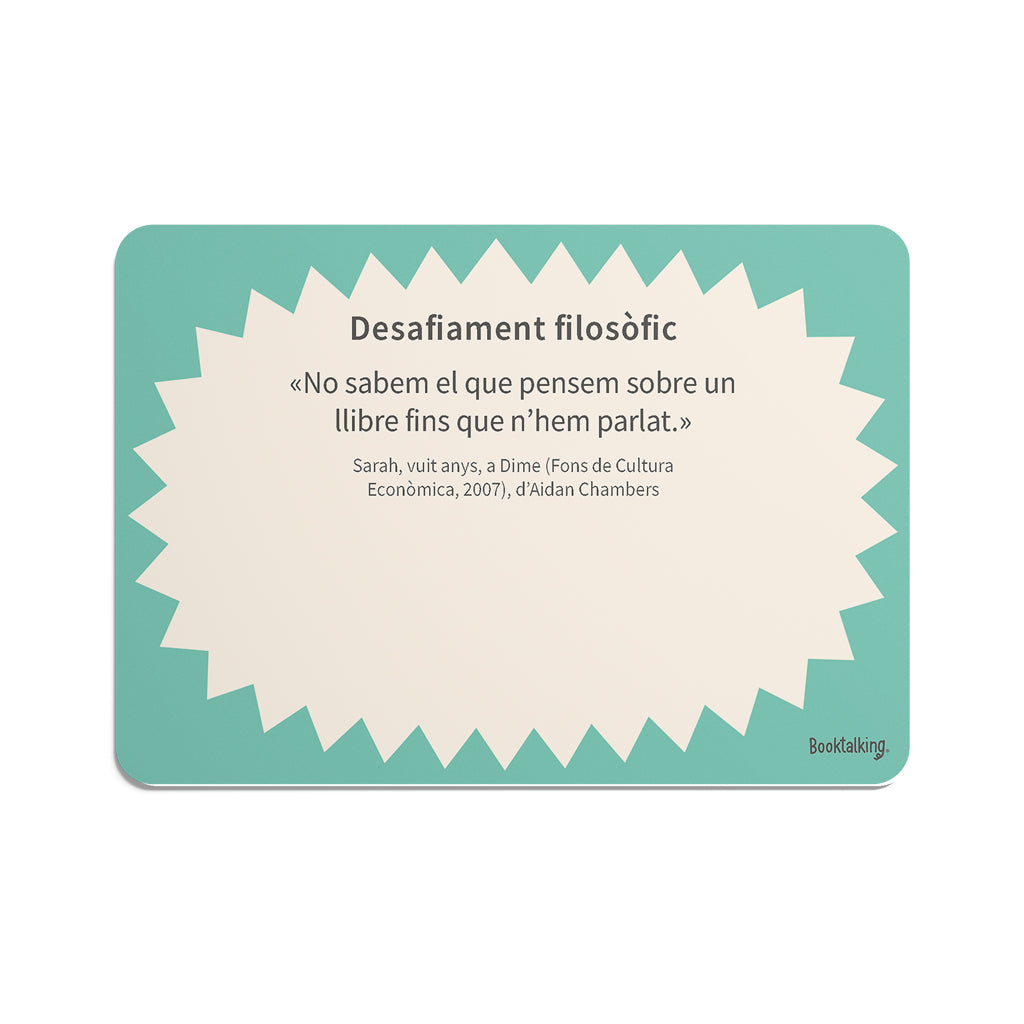 Booktalking — Cartes que converteixen els llibres en conversa